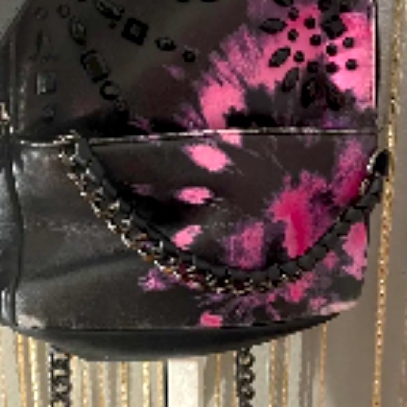 Victoria’s Secret ?Black & Pink? Tie-Dye Studded Small Backpack, NWT! main image 9